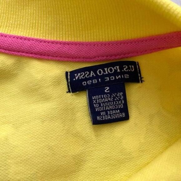 U.S. POLO ASSN Woman’s Polo Yellow, S size - Picture 5 of 5